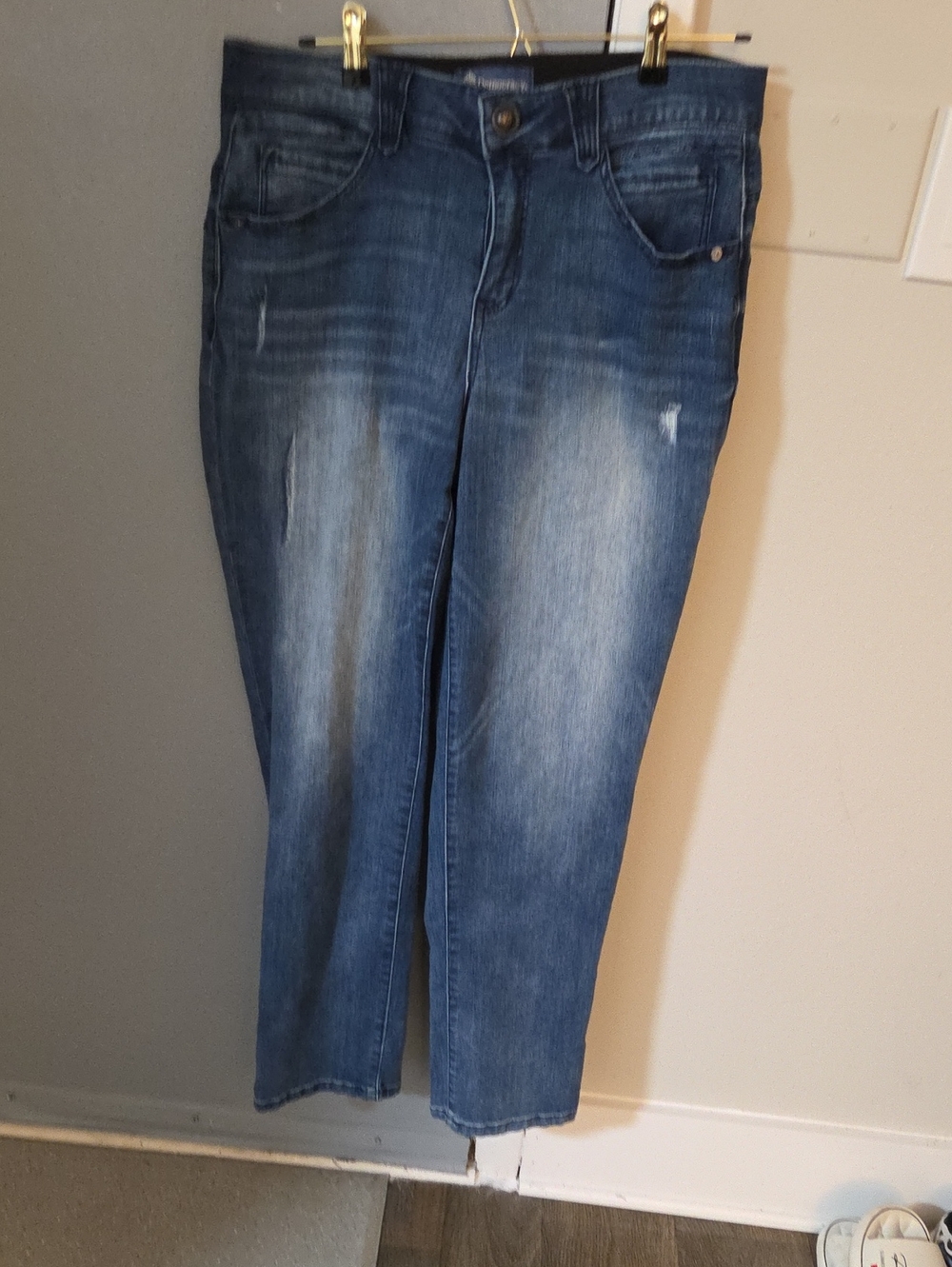 Democracy Blue Slim Crop Ankle Jeans